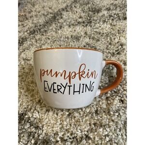 Pumpkin Everything‎ Extra Large Mug ORANGE White Coffee Or Tea Cup Mug Fall Time